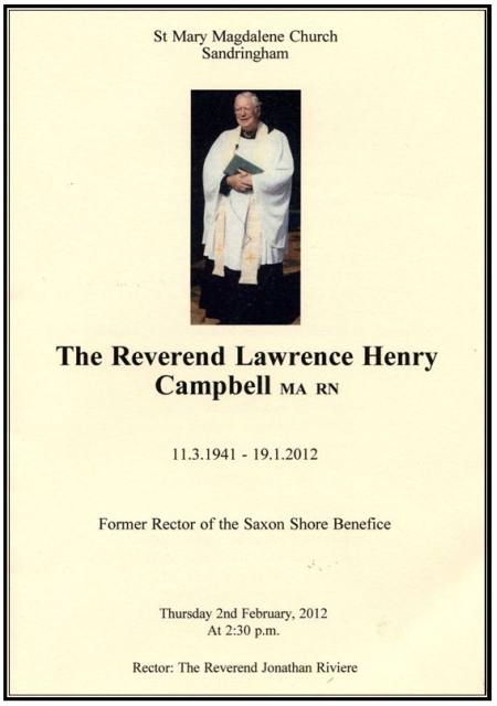 Rev. Lawrence Campbell RIP Rev. Lawrence Campbell RIP