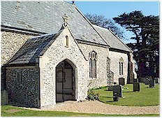 South Porch and Windows showing tracery - St. Mary's, Titchwell