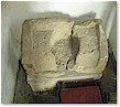 Head of a stone coffin - St. Mary's, Titchwell