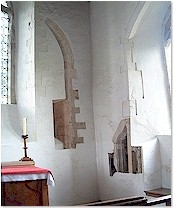 Surviving fragments of wall features- St. Mary's, Titchwell