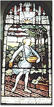 Window showing 'The Sower' - St. Mary's, Titchwell